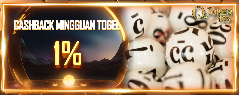 Cashback Mingguan Toto 1%