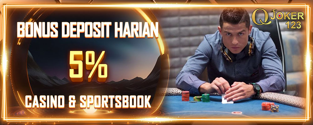 Bonus Deposit Harian 5% Kartu & Sportsbook