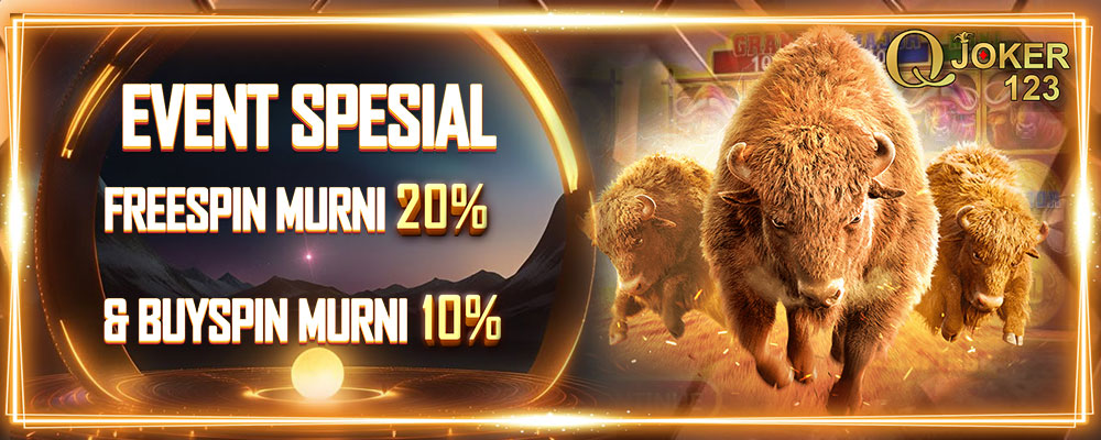 Event FREESPIN MURNI 20% & BUY FREESPIN 10%